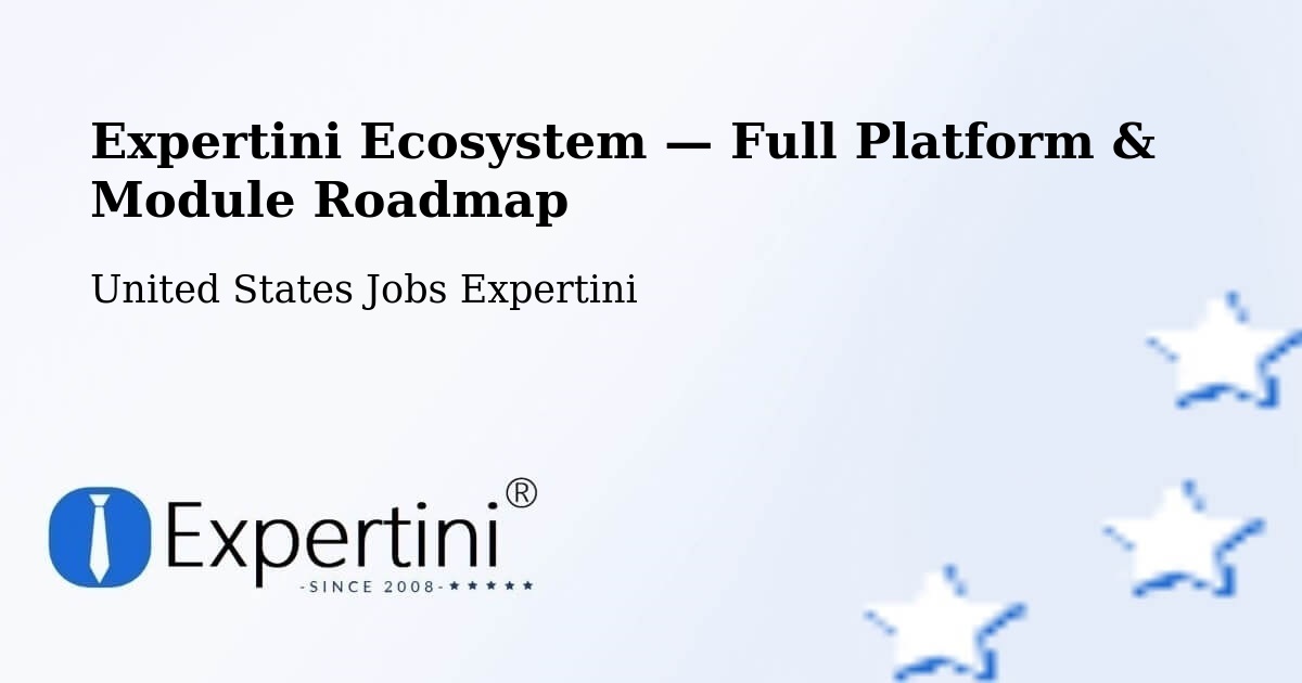 Expertini Ecosystem — Full Platform & Module Roadmap – Lansing